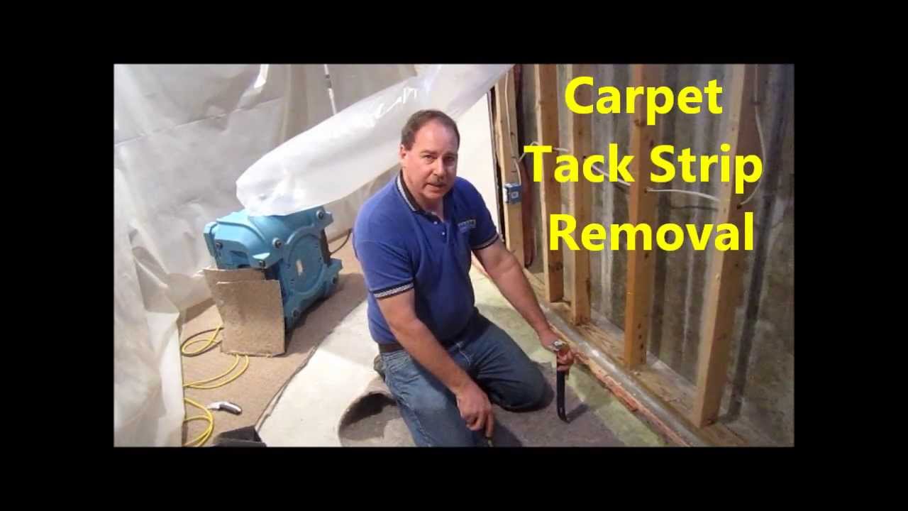 How To Remove Carpet Tack Strip From Concrete