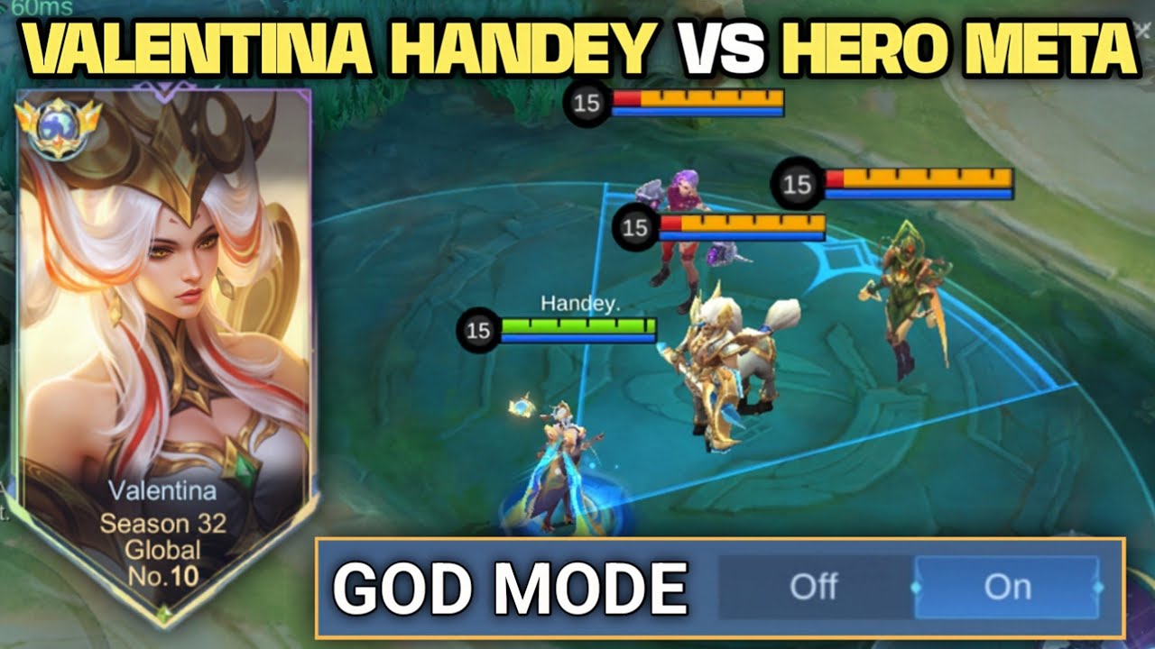 GLOBAL VALENTINA HANDEY VS HERO META DI MPL!! PERFECT GAMEPLAY LAWAN HERO OP!! - MOBILE LEGENDS