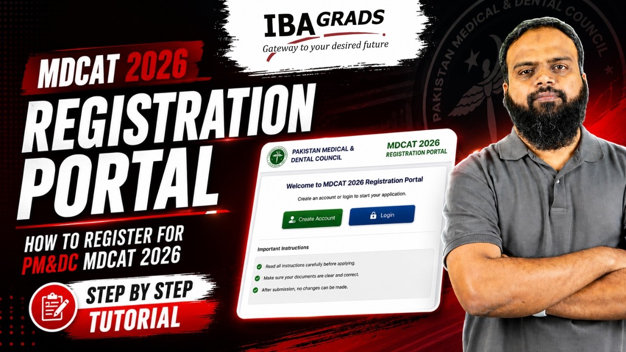 How to Register for MDCAT 2026 | PM&DC Portal Explained Step by Step