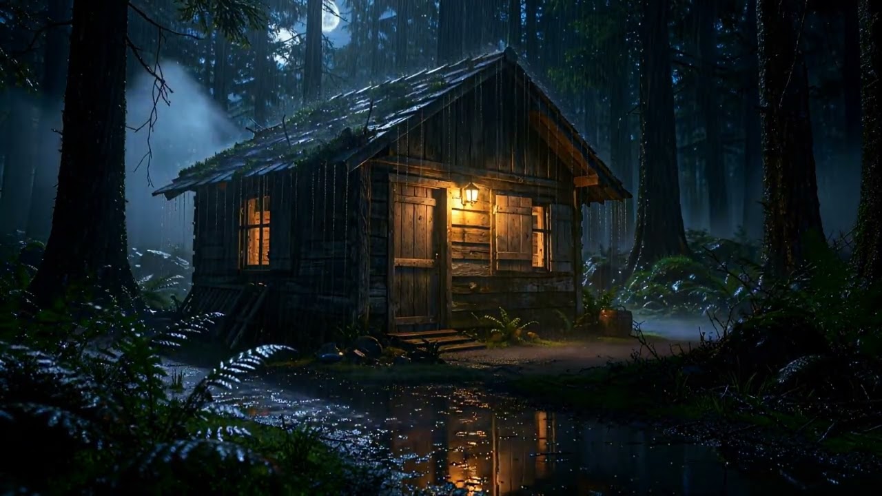 3 Hours Of Heavy Rain Sounds And Thunder At Night ⛈️⛈️ Fall Asleep INSTANTL