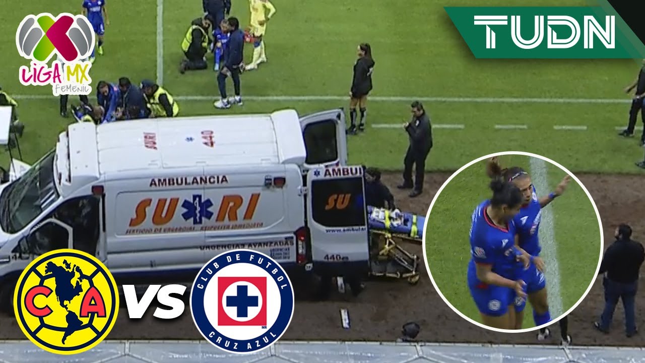 🚨 ¡ALARMANTE! Tremendo CHOQUE de cabezas | América 0-0 Cruz Azul | AP2023 Liga Mx Femenil J6 | TUDN