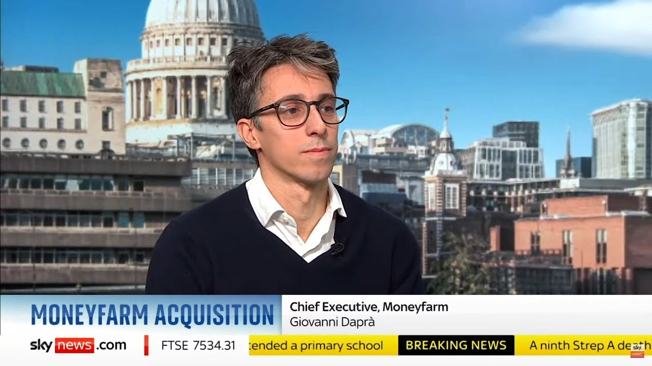 Moneyfarm expands in the UK pension market by acquiring Profile Pensions- Live interview at Sky News