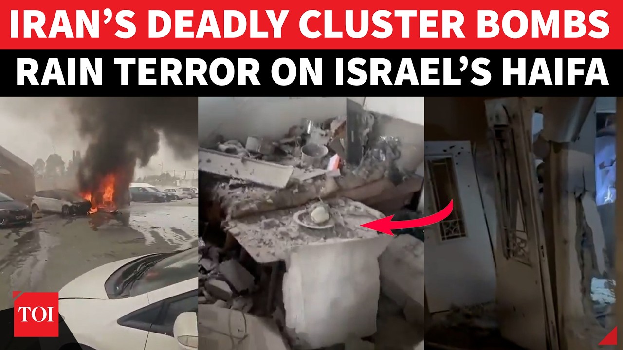 Iran Unleashes CLUSTER MISSILE ATTACK On Israel, Haifa 'BOMBED' On Cam; &lsquo;Mass Destruction In&hellip;&rsquo;