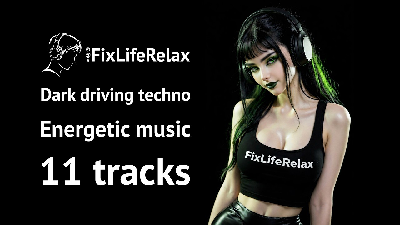 Green drive with a beautiful girl (Driving techno)