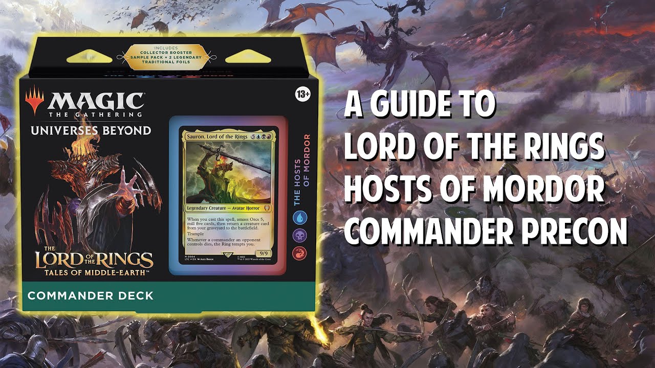 A Guide to Lord of the Rings Hosts of Mordor Commander Precon!