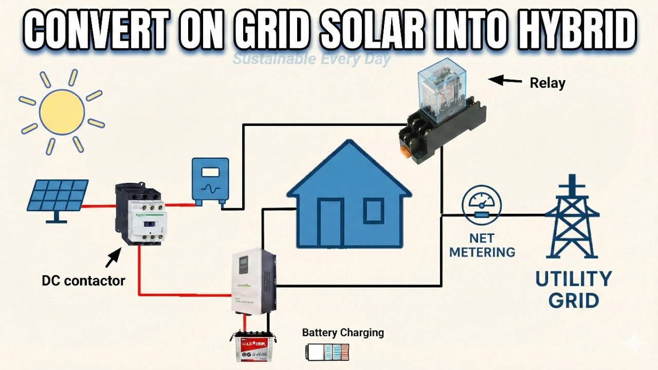 Convert Ongrid to Hybrid Solar