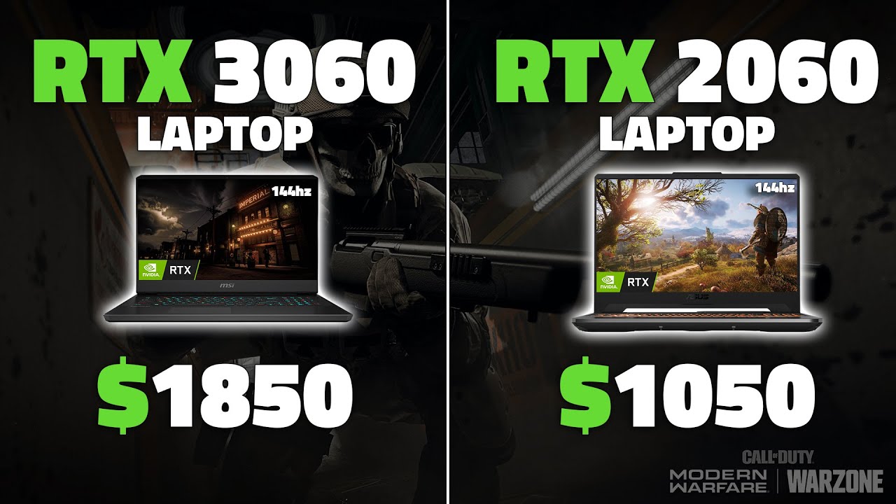 Laptop z kartą RTX 3060 kontra laptop z kartą RTX 2060 | Test 4 gier AAA