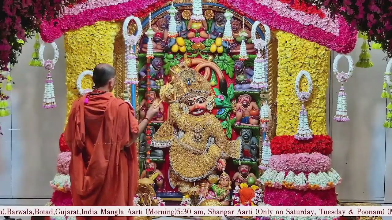 Shangar Aarti Darshan Salangpur Date 12 04 2025