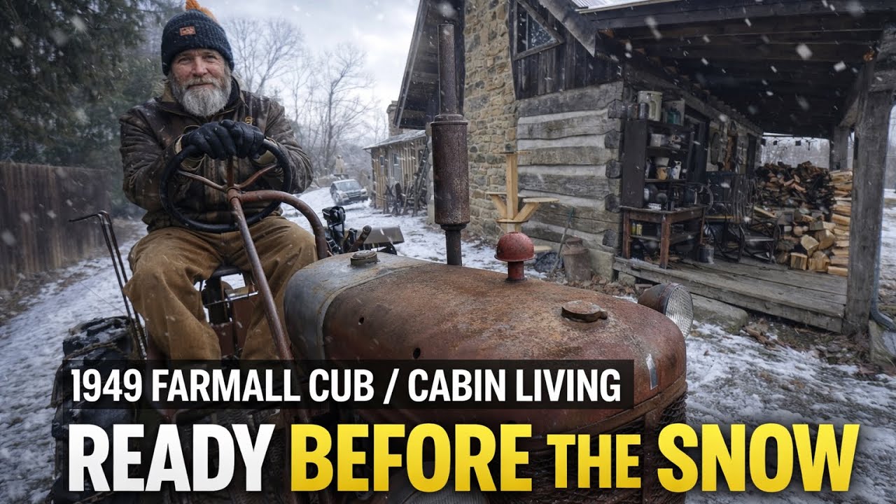 Preparing the 1949 Farmall Cub for a Big Snowstorm | Log Cabin Living
