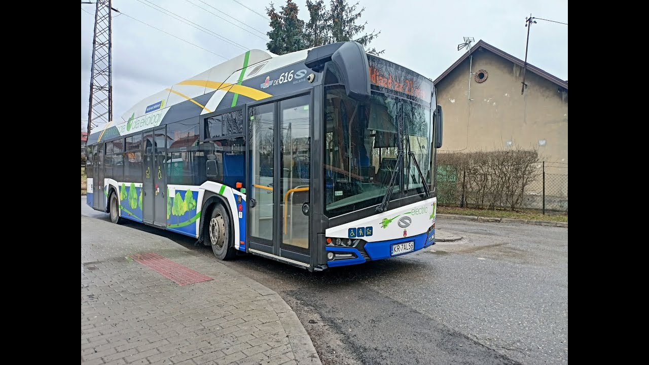 Solaris Urbino 12 electric IV #DE616 MPK Kraków linia 469 kierunek Piaski Wielkie