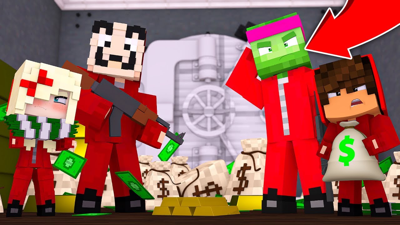 MA FILLE JULIETTE BRAQUE UNE BANQUE SUR MINECRAFT ! 💰 NOUS SOMMES OBLIGÉS DE L'AIDER... 2/3