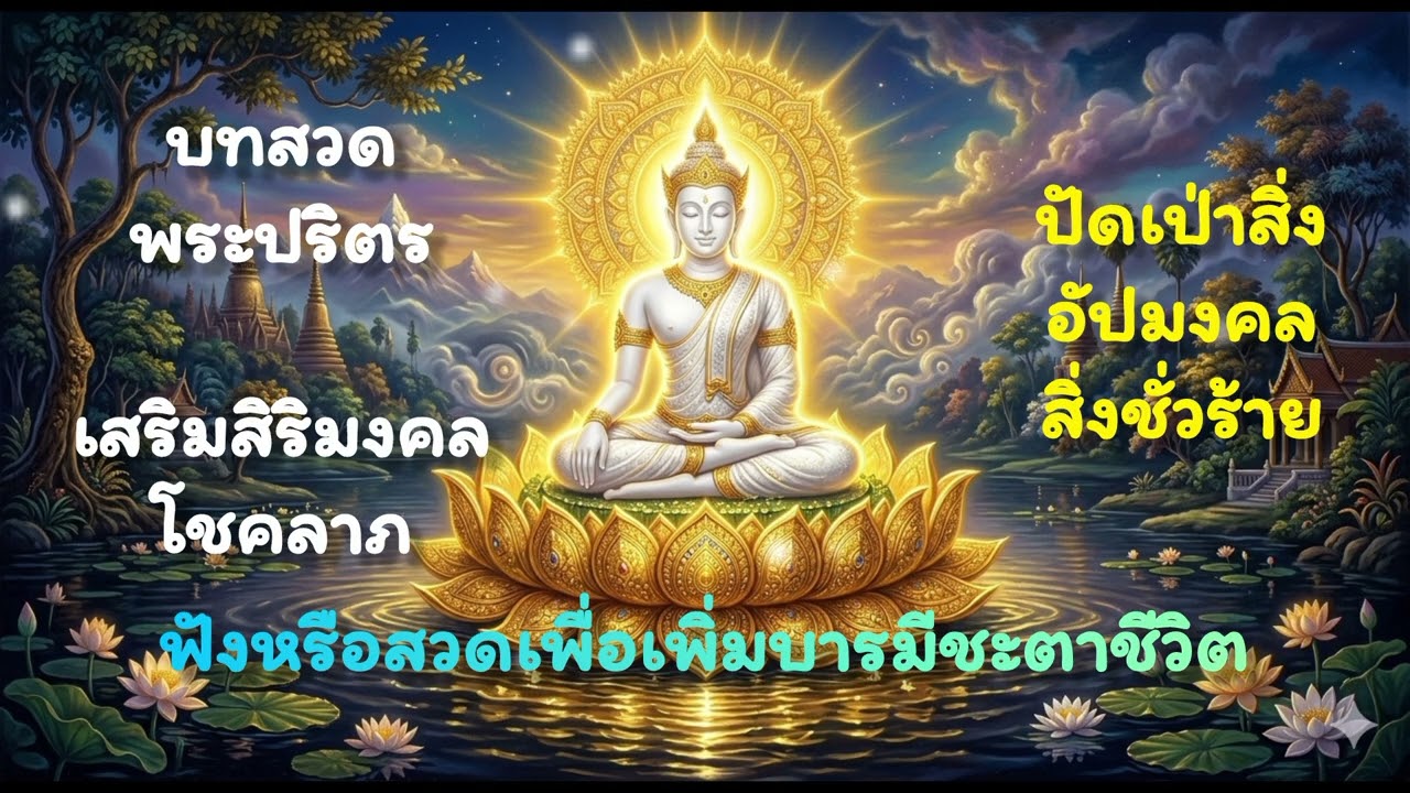 บทสวดพระปริตร สะเดาะเคราะห์ ไล่สิ่งอัปมงคล