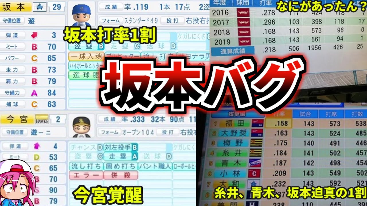 【パワプロ考察】なんJ民が見つけたパワプロ2018伝説のバグ！『坂本バグ』とはどんだけやばいのか？解説【プロ野球解説】