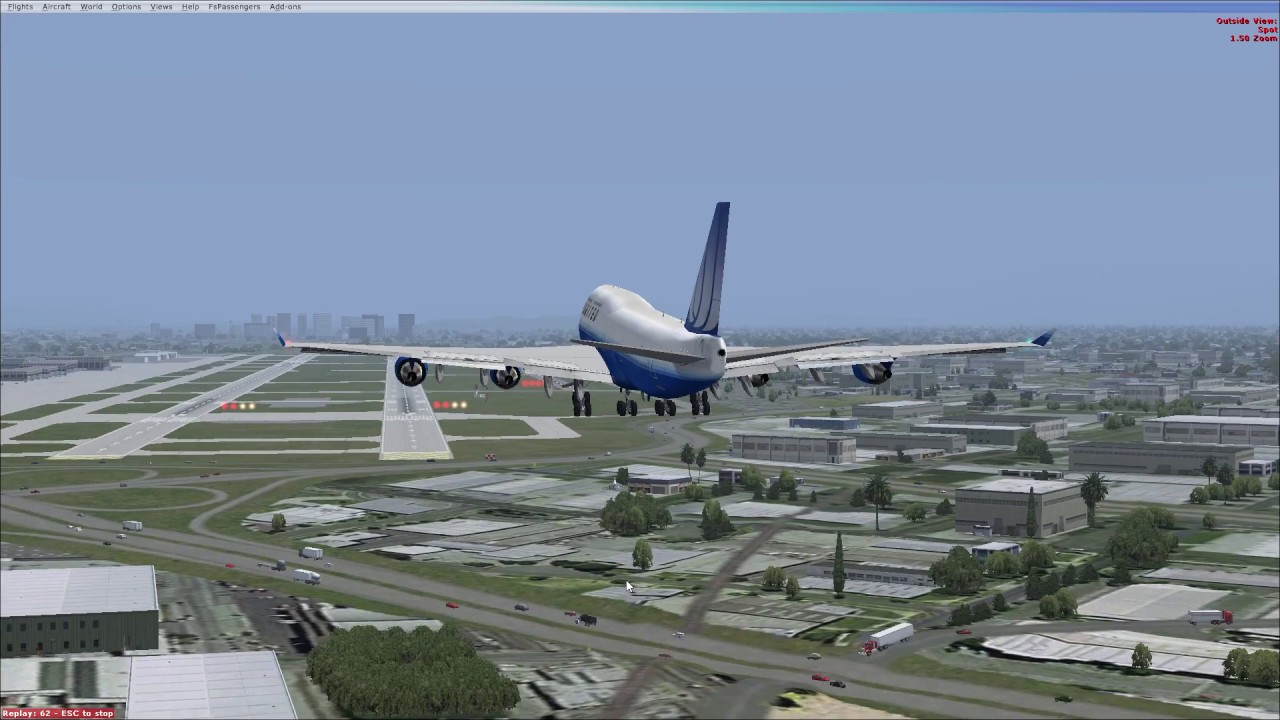 KSJC ILS Landing 12R - Orbx Scenery - Realistic - FSX - Microsoft Flight Simulator X