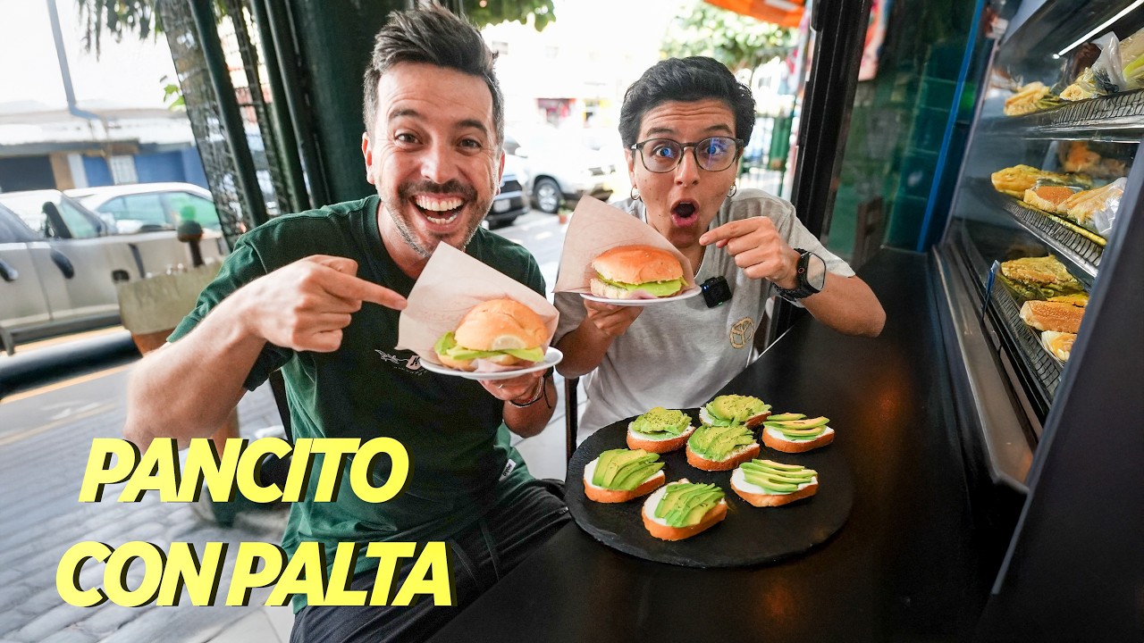 Probando el mejor PANCITO con PALTA con ARIANA BOLO ARCE