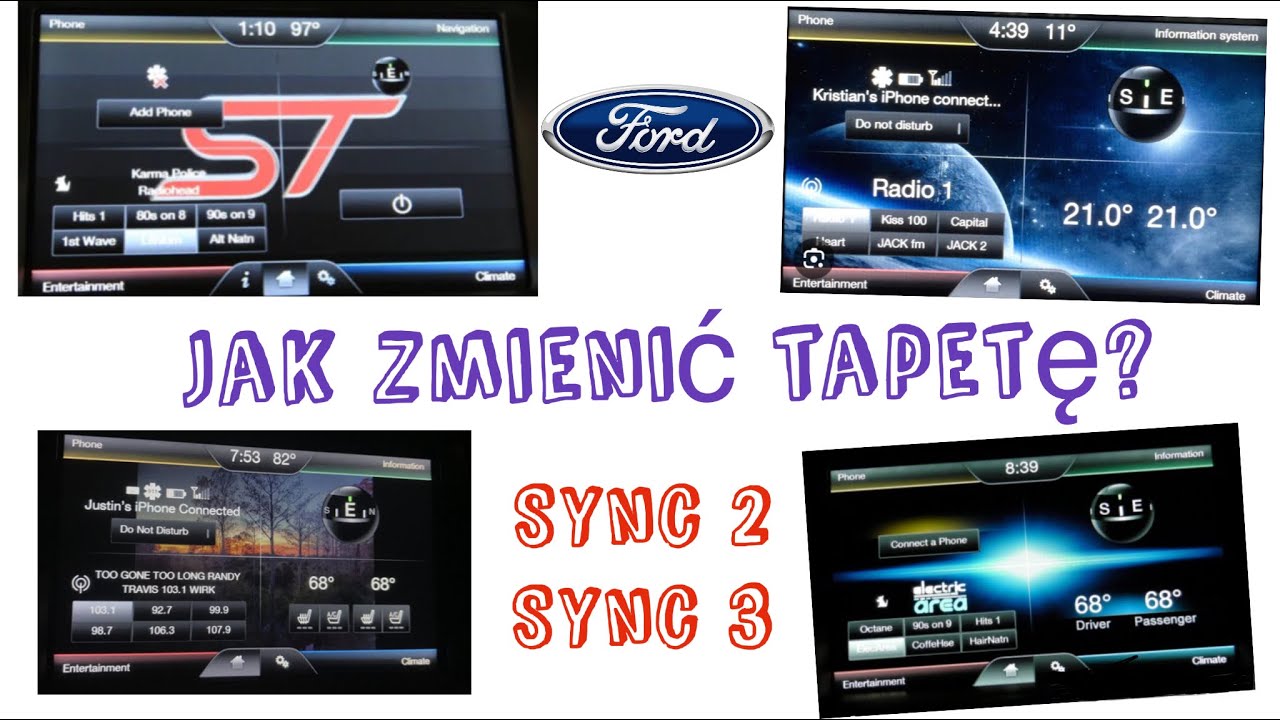 Zmiana Tapety na wyświetlaczu Radia - Ford Mondeo mk5 (2015)
