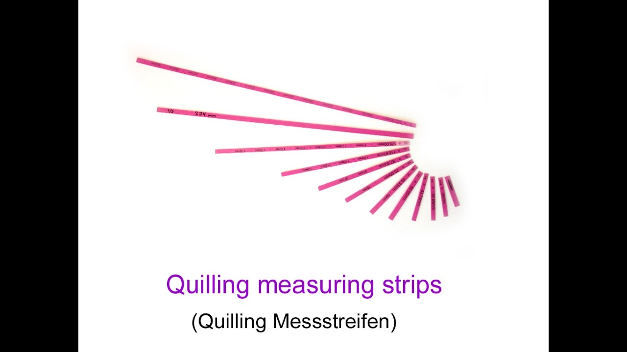 Quilling Tool - Quilling maesuring stirps