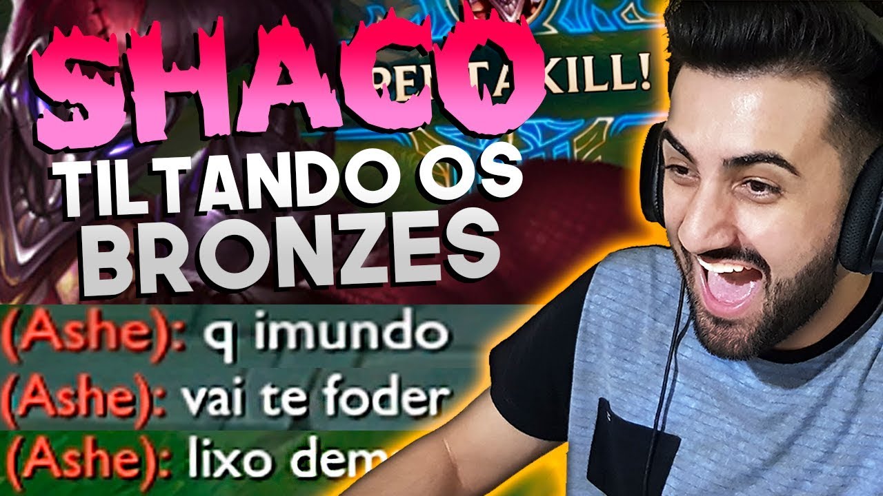 TILTANDO GERAL! ASHE ME DEU RAGE, ME MUTOU, DESMUTOU E TILTOU KKKK! *PENTA KILL SHACO* | Rodil