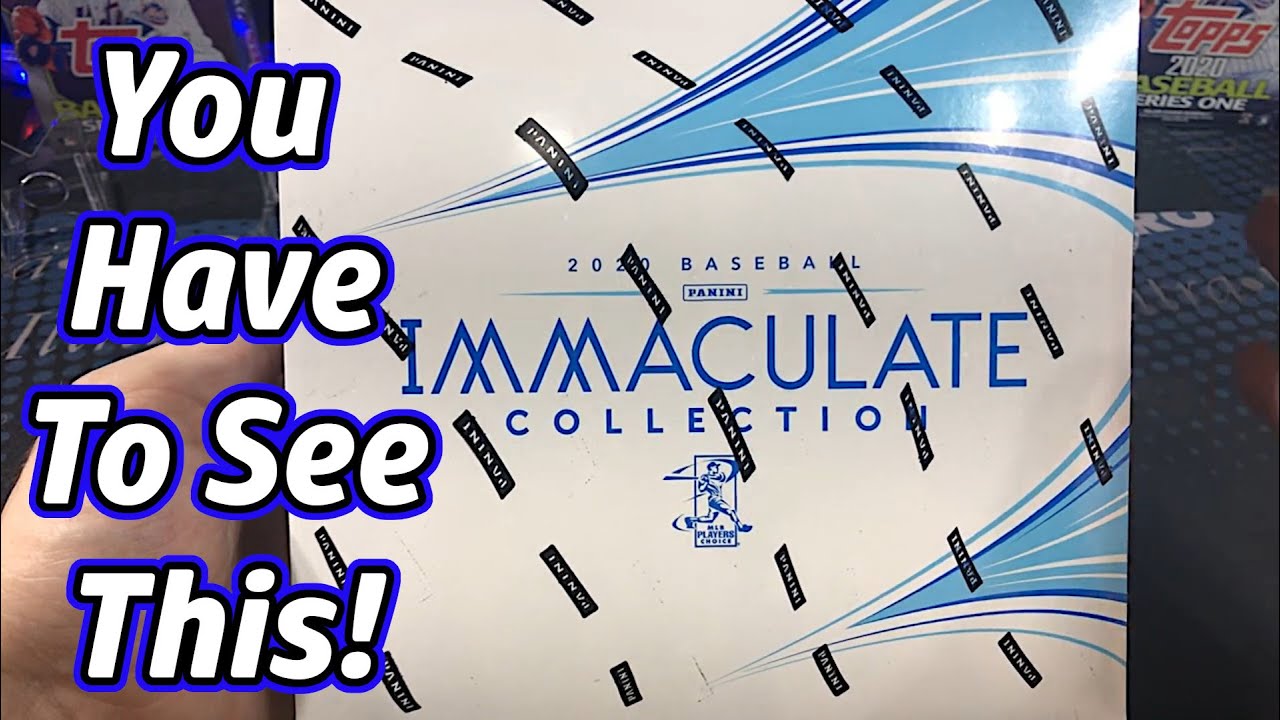 New Release!!! 2020 Panini Immaculate Baseball Cards!!
