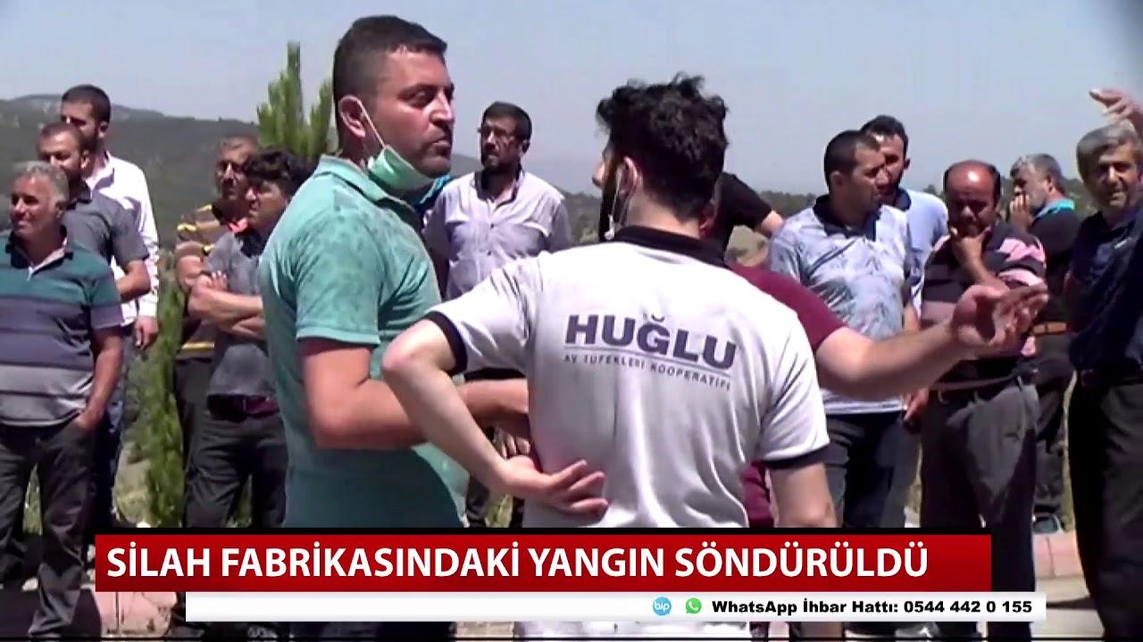 Silah fabrikasında yangın! İşte o anlar