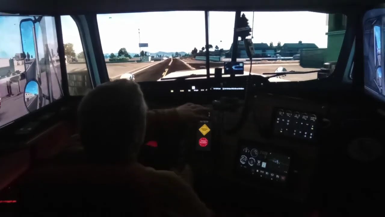 QUAD Monitor ATS Simulator Rig! Nevada to Oregon Long Haul | Ultimate Immersion