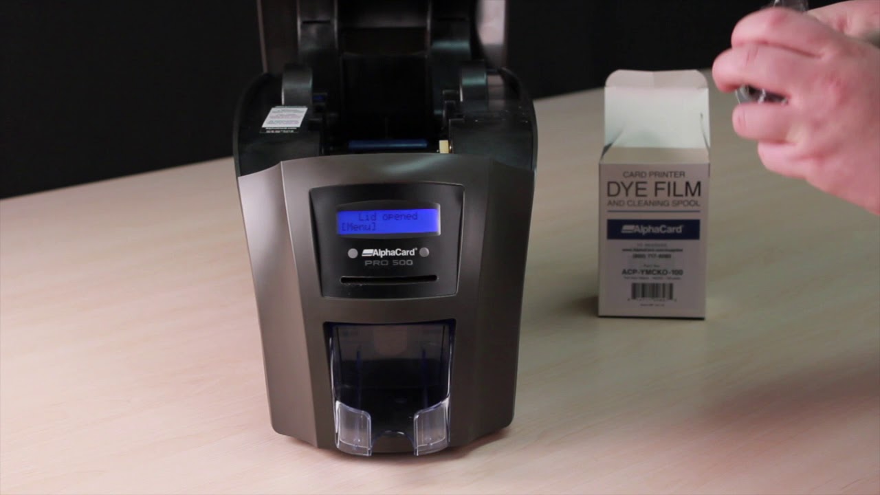 AlphaCard Pro 500 ID Card Printer - How to Load Ribbons