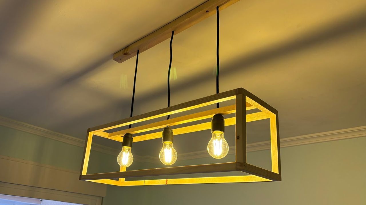 Como hacer una Lámpara de Madera decorativa