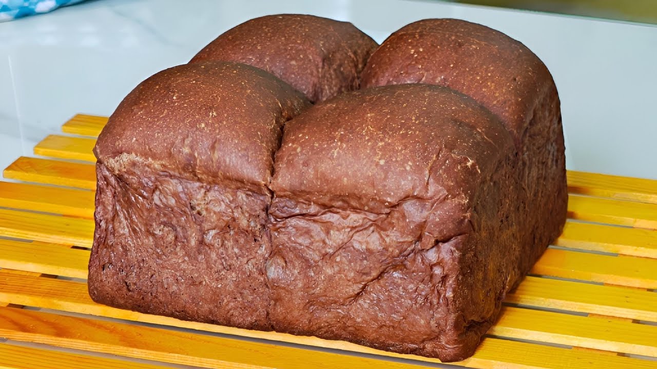 Resepi Roti Tanpa Telur / Roti Coklat / Chocolate Bread / Cara Buat Roti / Roti Gebu Dan Lembut