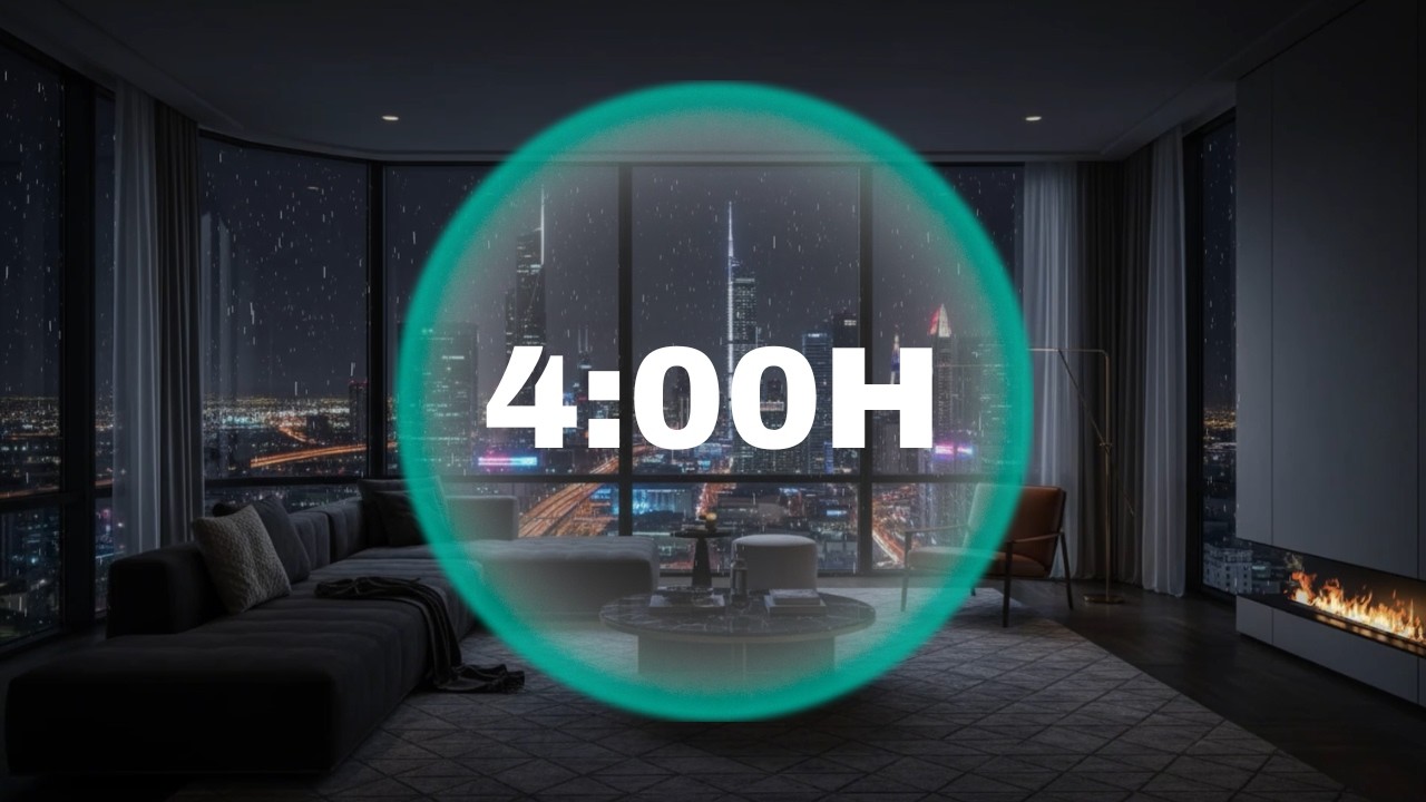 Calming Rain Sounds – Luxury Apartment Fall Asleep Fast & Beat Insomnia