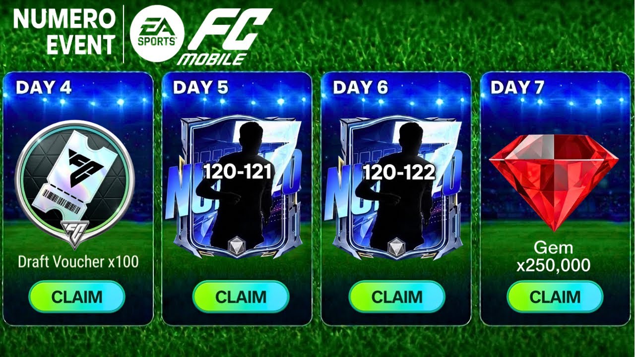 7 Days On a NEW ACCOUNT With NUMERO Event Rewards&hellip; How High Did My OVR Go? FC Mobile