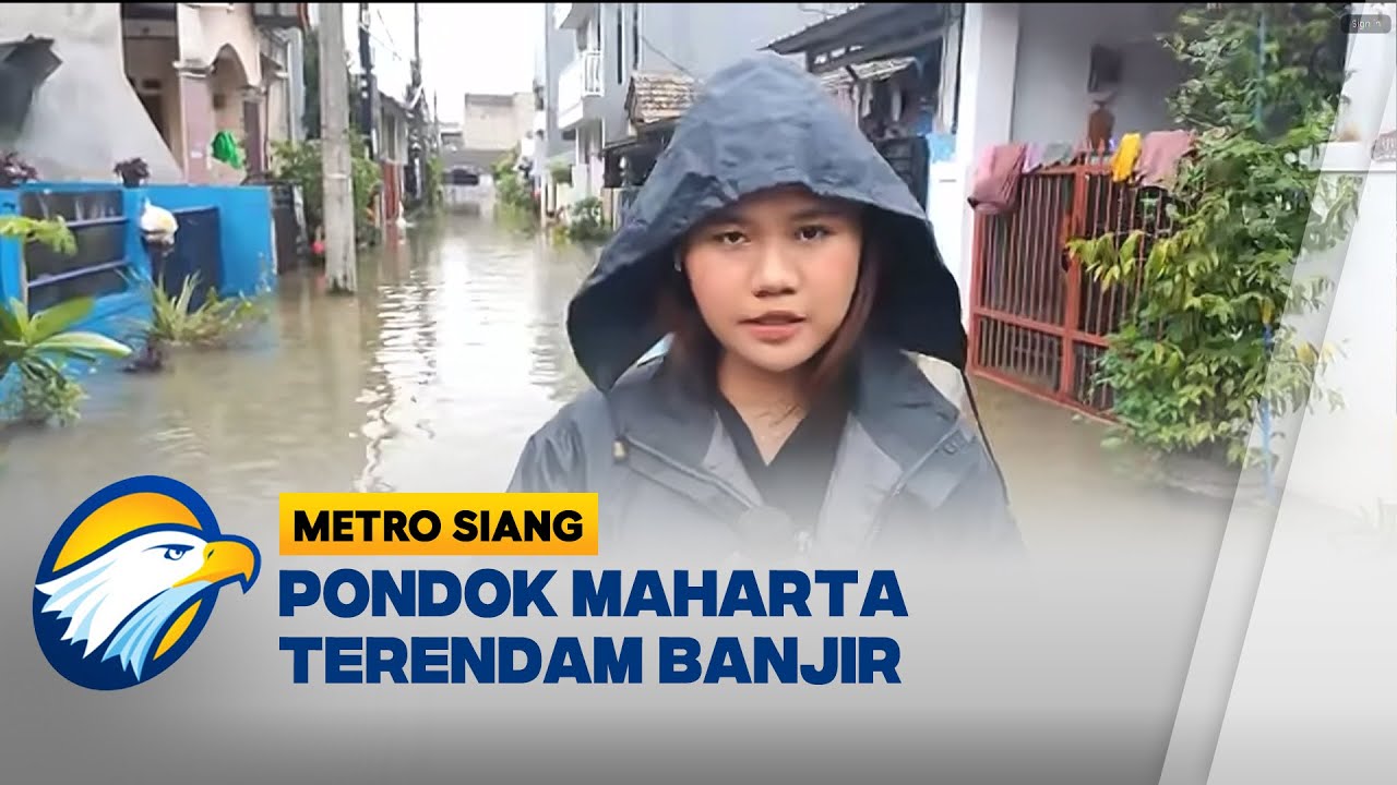 Banjir Rendam Pondok Maharta, Aktivitas Warga Terganggu - [Metro Siang]