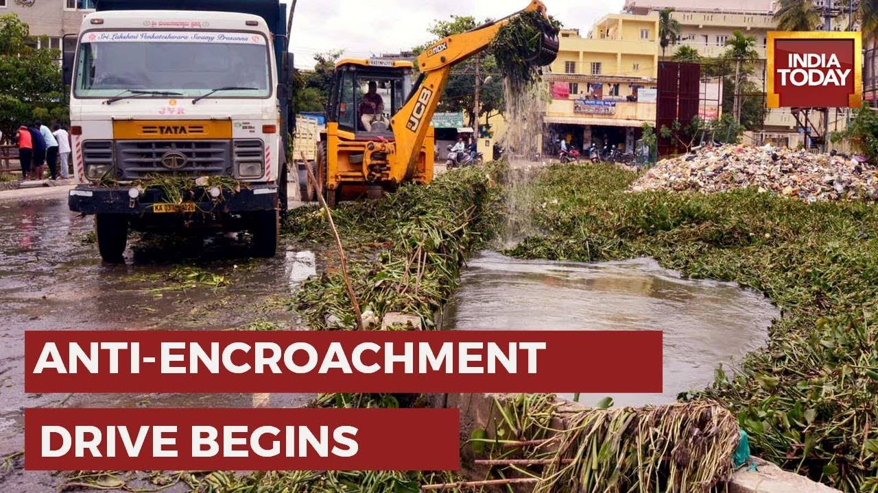 Youth Congress Neta Protest Amid Flood-Like Situation In Bengaluru, Anti-Encroachment Drive Begins