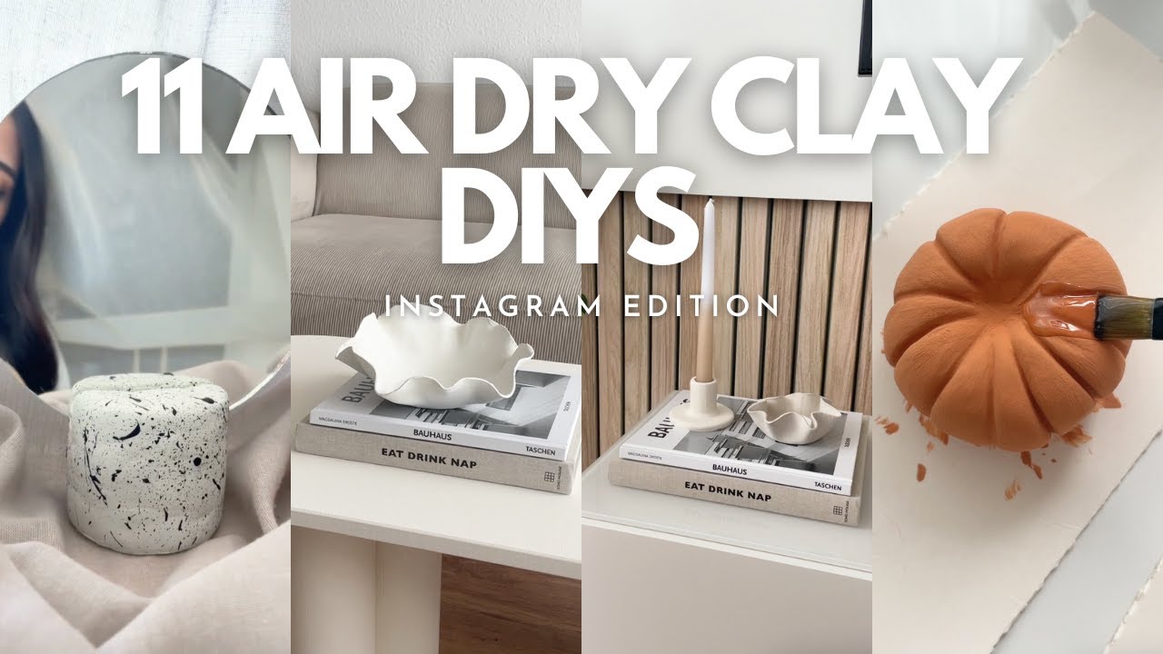 11 Air Dry Clay DIY Ideas | Easy Home Decor Air Dry Clay Ideas You Actually Want To Make! ✨