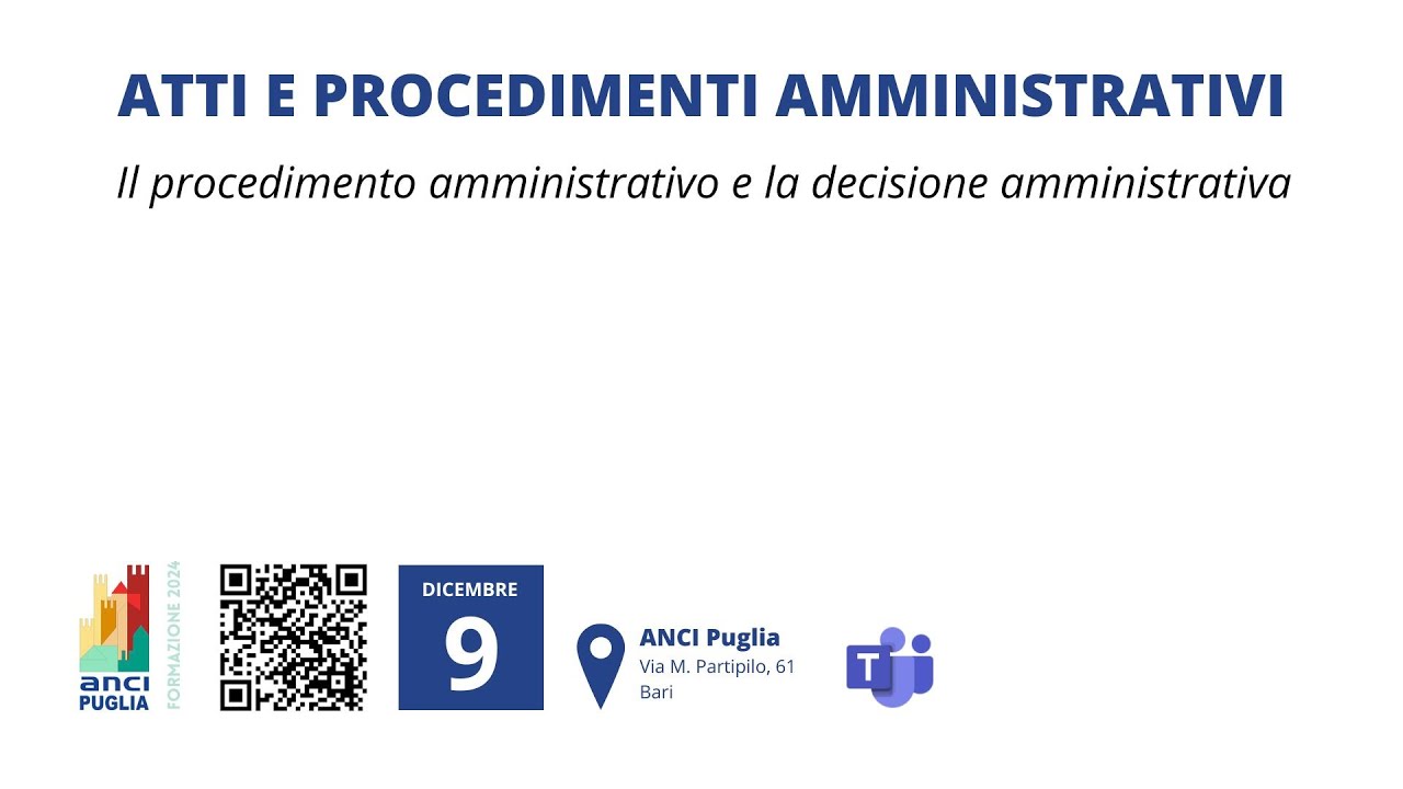 Atti e procedimenti amministrativi 091224   Rizzo