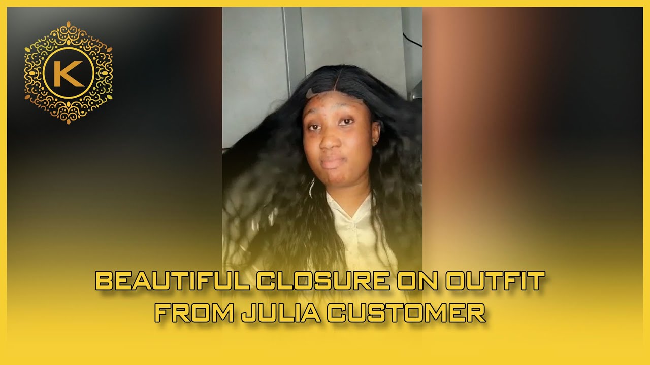 Vietnam Hair Review | Beautiful Closure On Outfit From Julia Customer | K Hair Vietnam