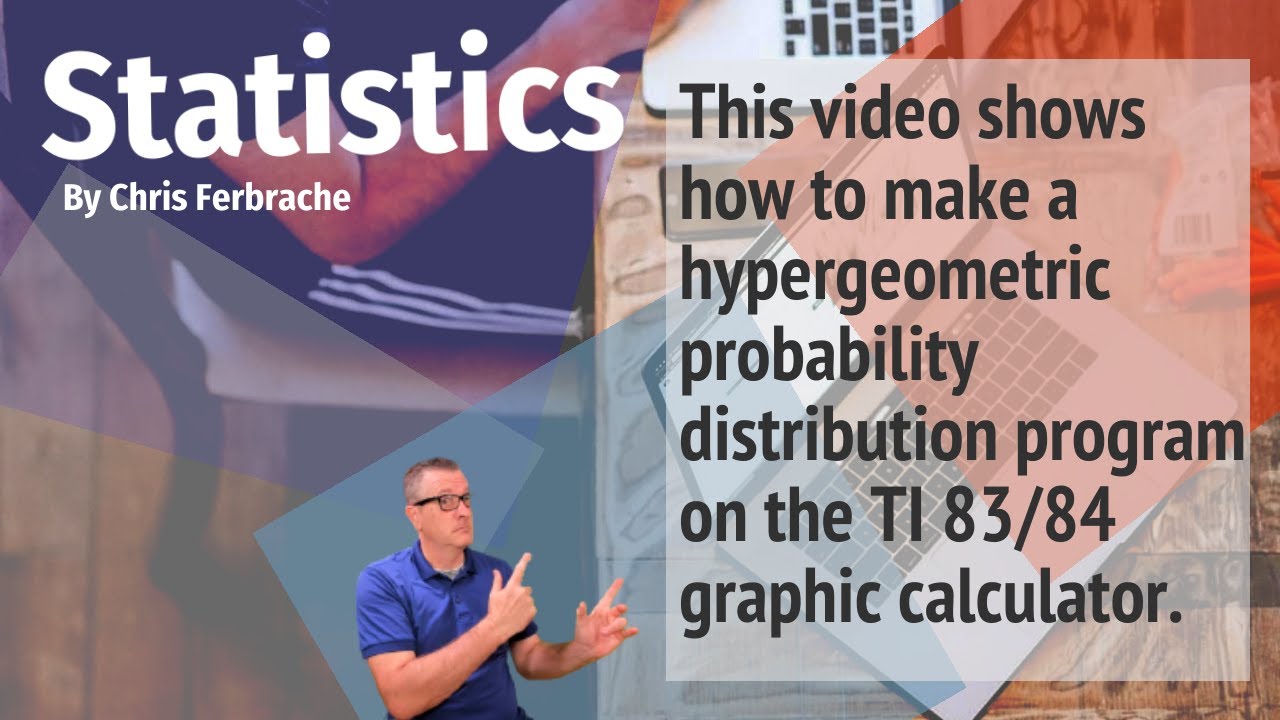 How to make a Hypergeometric Distribution program for the TI 83/84 calculator. [Hypergeometric]