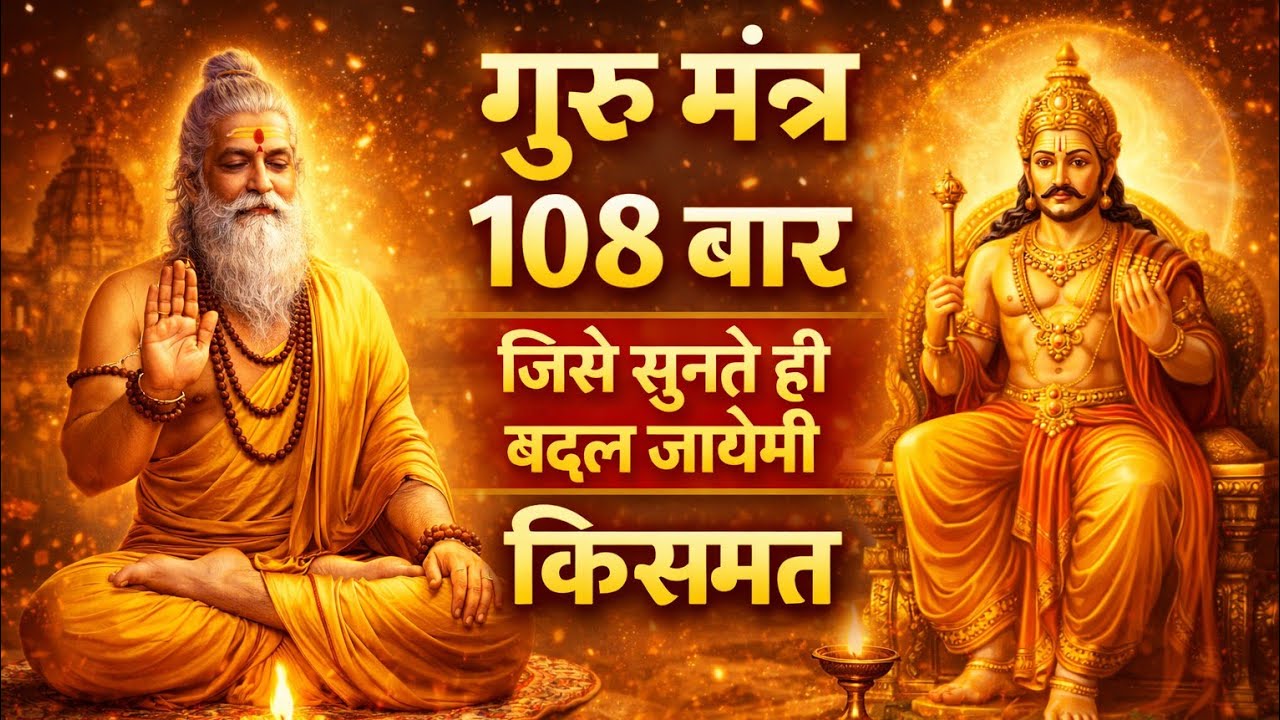 गुरुमंत्र 108 बार 🙏 | सुनते ही बदल जाएगी किस्मत | Powerful Guru Mantra