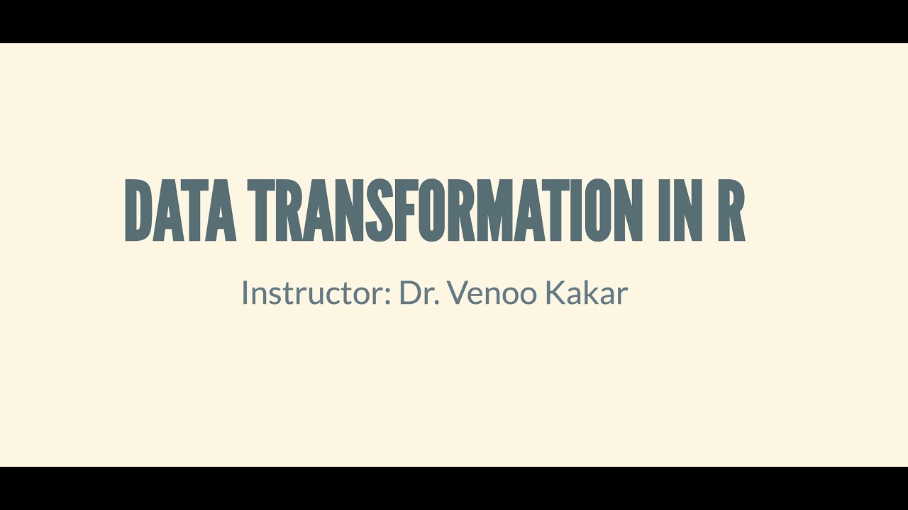 Data Transformation in R (Part 2/2)