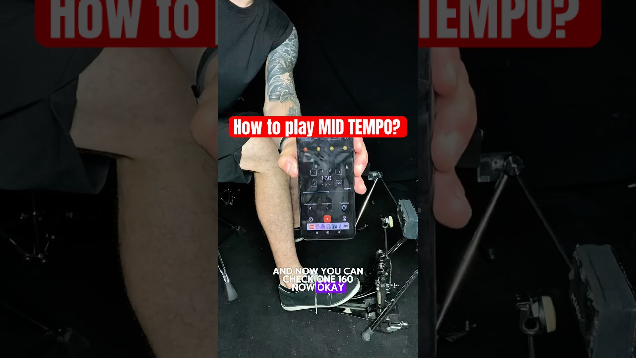 How to play MID TEMPO? #drums