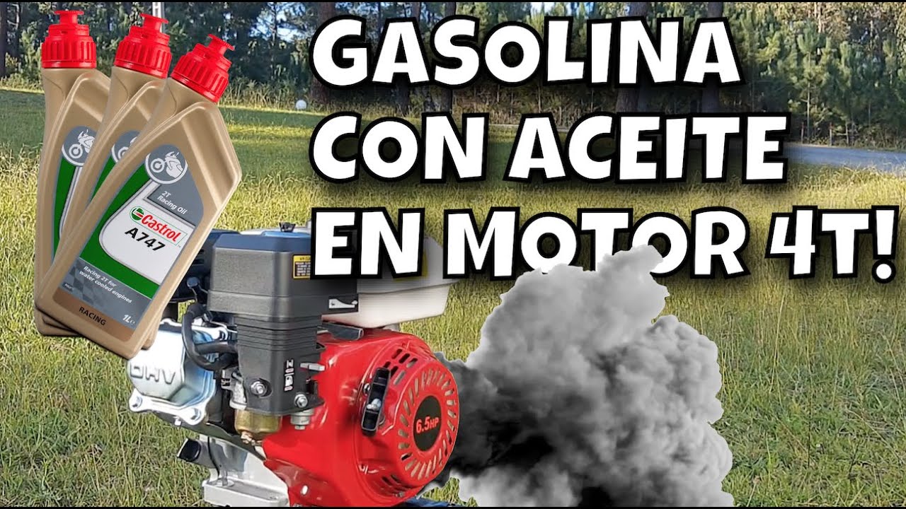 ECHO GASOLINA CON ACEITE A MI MOTOR 4t | ¿QUÉ PASARÁ? | Experimento