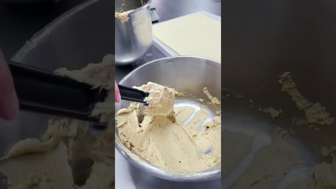 day 49 of french pastry school - prepping buche de noel cakes