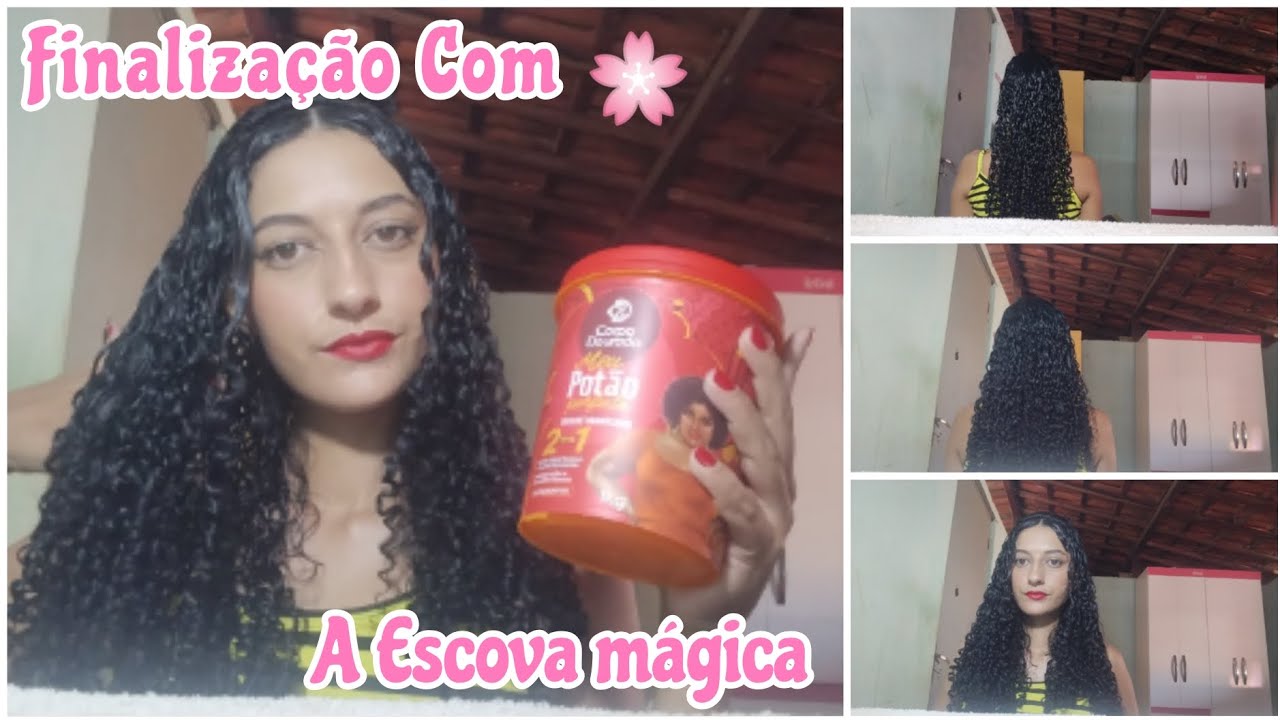 FINALIZANDO MEU CABELO COM A ESCOVA MÁGICA 🪄🔮👸🏻
