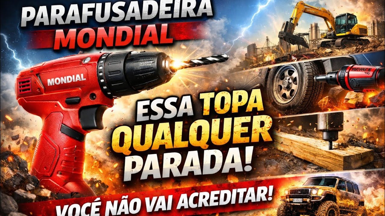 Parafusadeira  Mondial: Essa Topa Qualquer Parada! Você Não Vai Acreditar 🔥