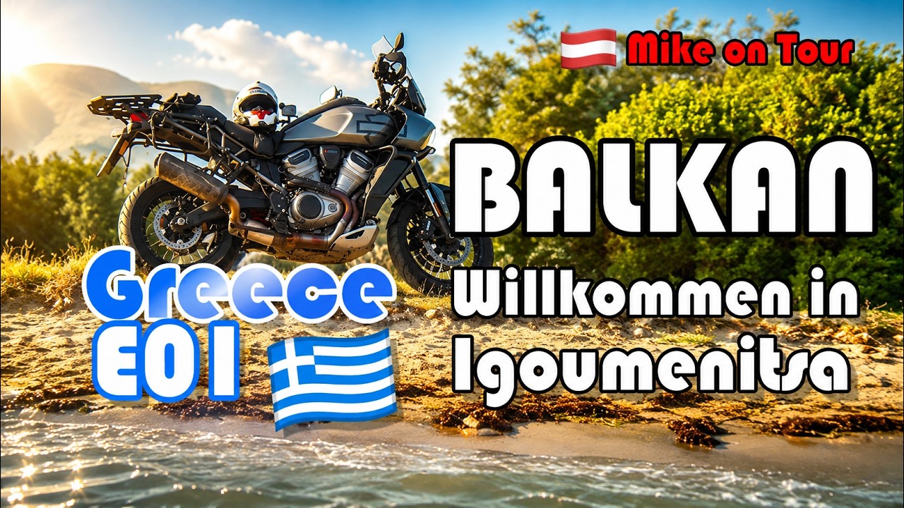 Eine wunderbare Reise nach Griechenland beginnt. Harley mockt. Rennen GEGEN die Zeit! Anreise E01