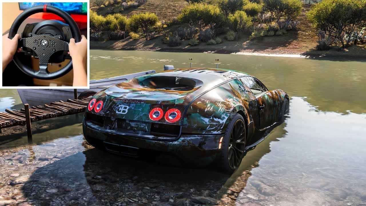 Abandoned Bugatti Veyron 1500+ HP | Forza Horizon 5 | Steering Wheel Gameplay