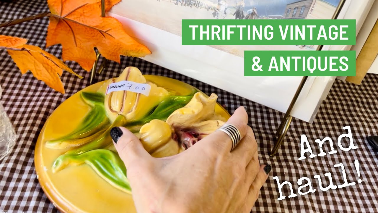 Thrifting VINTAGE & ANTIQUES + Thrifted HAUL In Our 1940’s Church