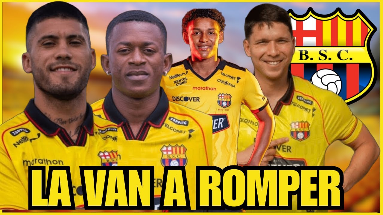 ¡¡TODA MI CONFIANZA!! ESTOS JUGADORES LA VAN A ROMPER EN BARCELONA SC ESTE AÑO