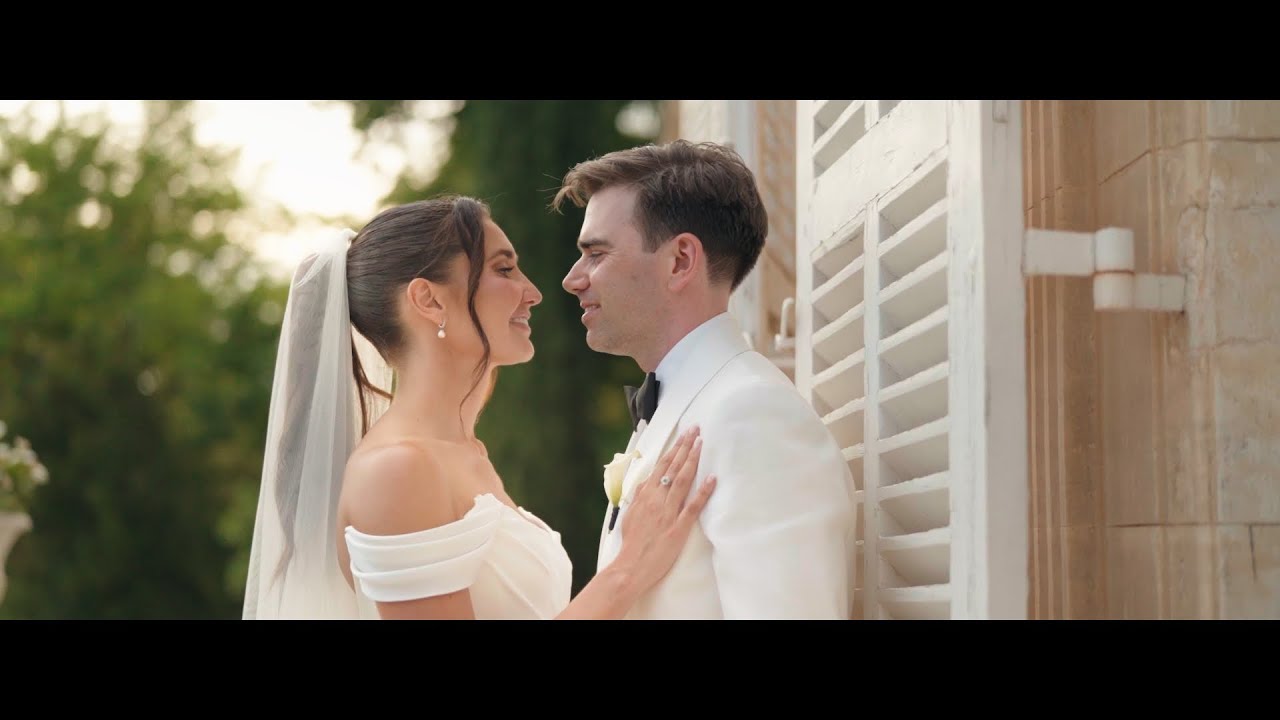 Amy and Will weeding film Chateau Martinay Provence.