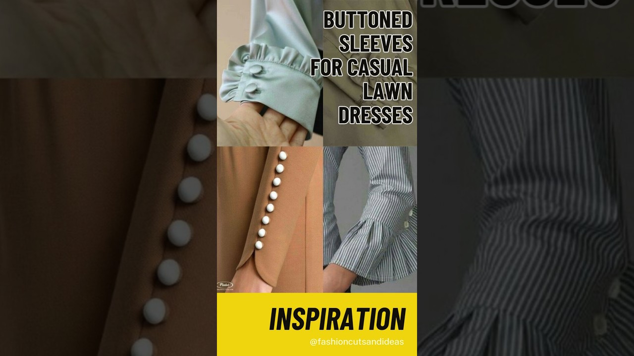 Buttoned Sleeves for Casual Dresses | Inspiration 