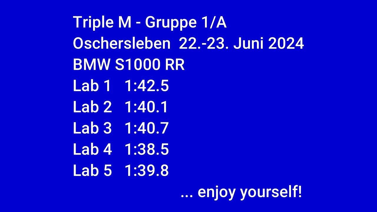 Triple M - Oschersleben 22.-23. Juni 2024